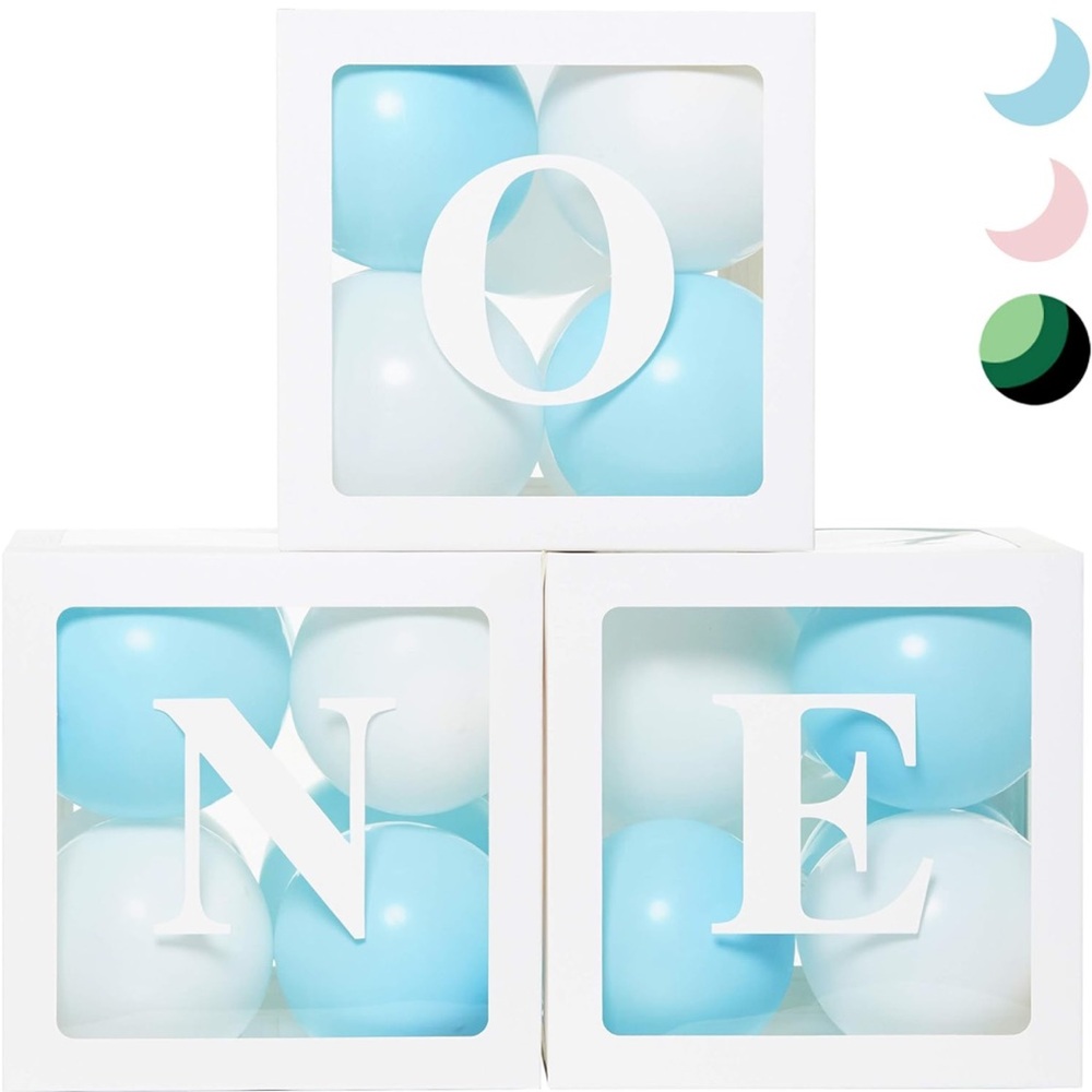 Baby’s 1st birthday balloon boxes